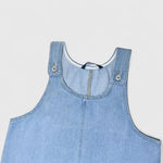 Zarisse denim look pinafore midi dress, view 6