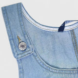 Zarisse denim look pinafore midi dress, view 5