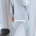 Sheila cosy sweatshirt lounge set in Grey, view 3