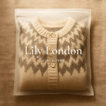 Tessa brown striped knitted cardigan, view 2