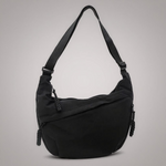 Madison Black Nylon Shoulder Bag, front view