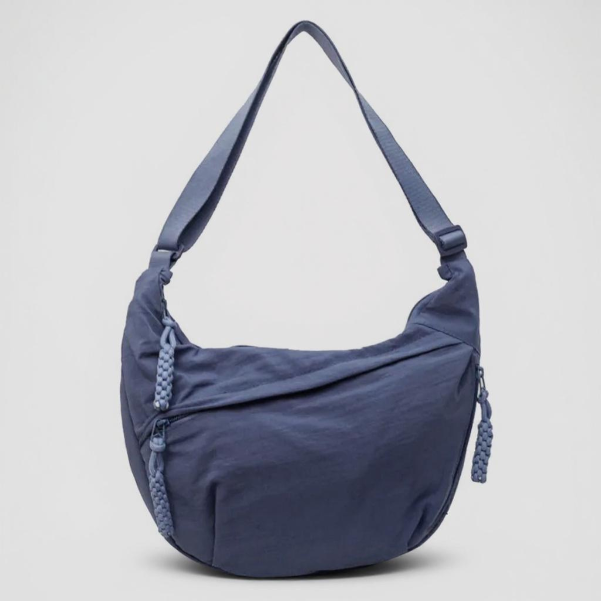 Chloe Blue Nylon Shoulder Bag, front view