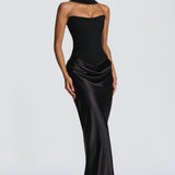 Maggie strapless maxi dress, view 3