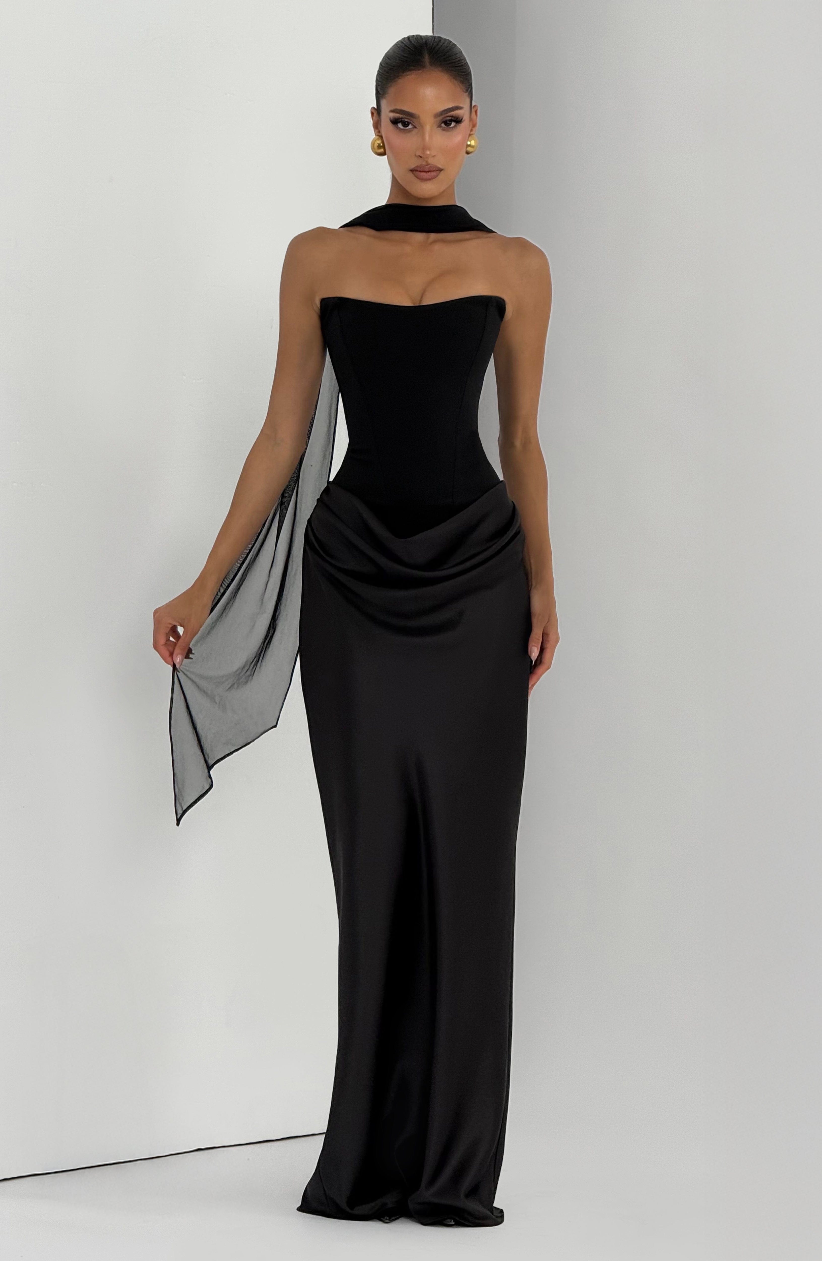 Maggie strapless maxi dress, view 10
