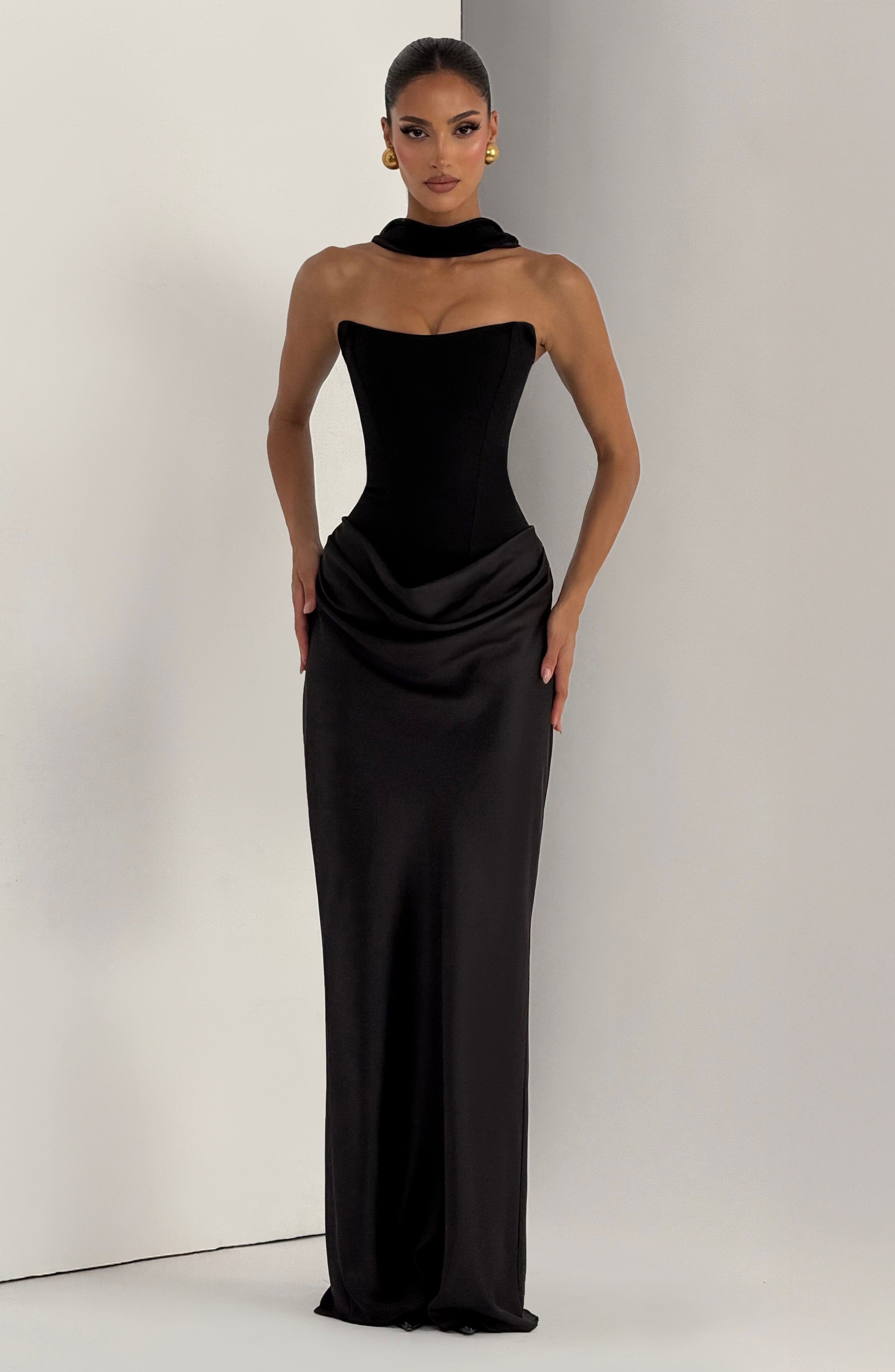 Maggie strapless maxi dress, view 9