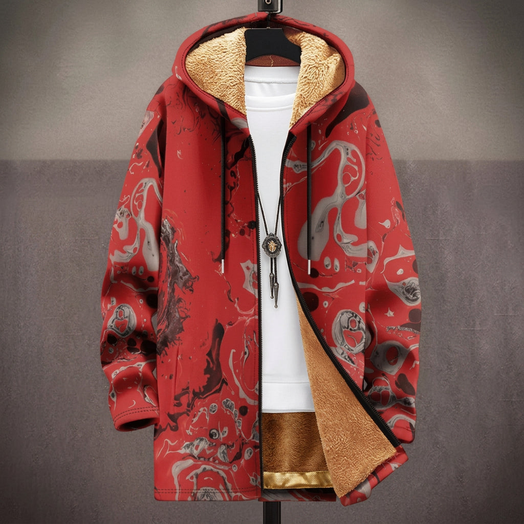 Stephanie - Red Dragon Jacket, front view