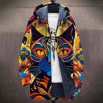 Honor - Bold Graphic Cat Jacket, front view
