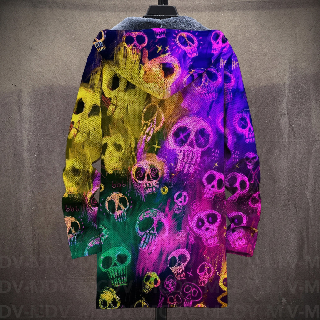 Grace - Neon Skulls Jacket, back view