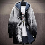 Barbara - Black and White Smoke Jacket, front view