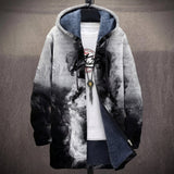 Barbara - Black and White Smoke Jacket, front view
