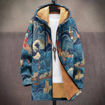 Victoria - Japanese Waves and Cranes Jacket, front view