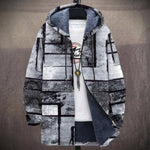 Yvonne - Black and White Abstract Jacket, front view