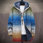 Lorraine - Blue and Red Gradient Jacket, front view