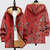 Stephanie - Red Dragon Jacket, front and back view