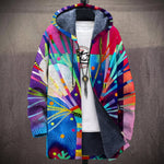 Blanche - Rainbow Abstract Jacket, front view