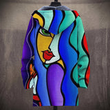 Rosalind - Cubist Face Jacket, back view