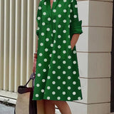 Jody shirt dress in Green, view 2