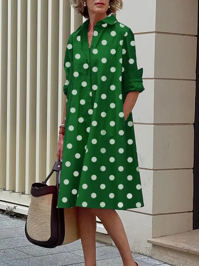 Jody shirt dress in Green, view 2