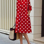Jody shirt dress in Red, view 3