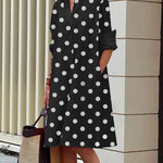 Jody shirt dress in Black, front view
