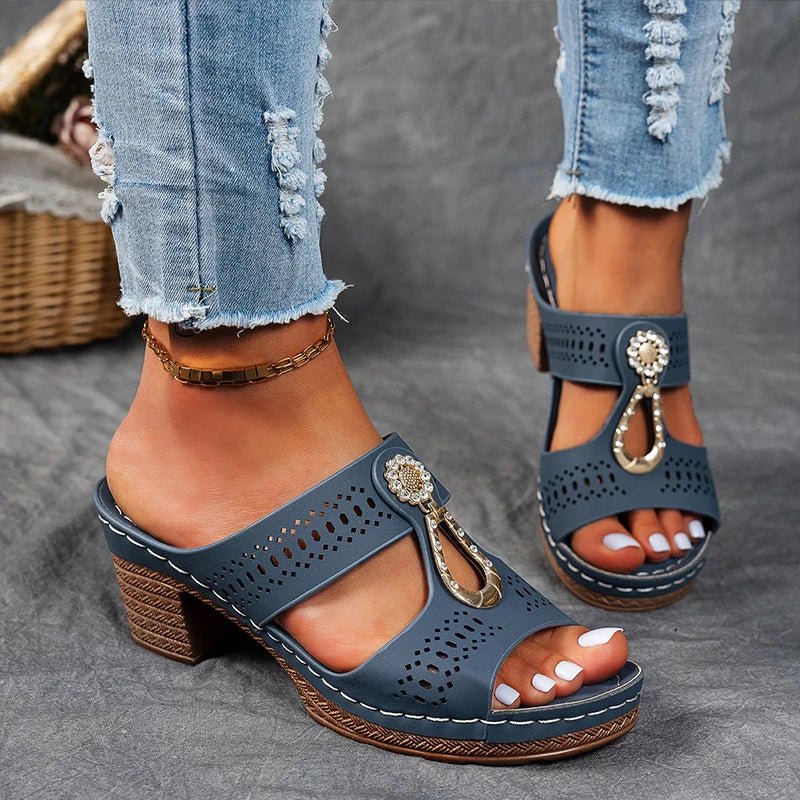 Claire Embellished Orthopaedic Sandals, view 8