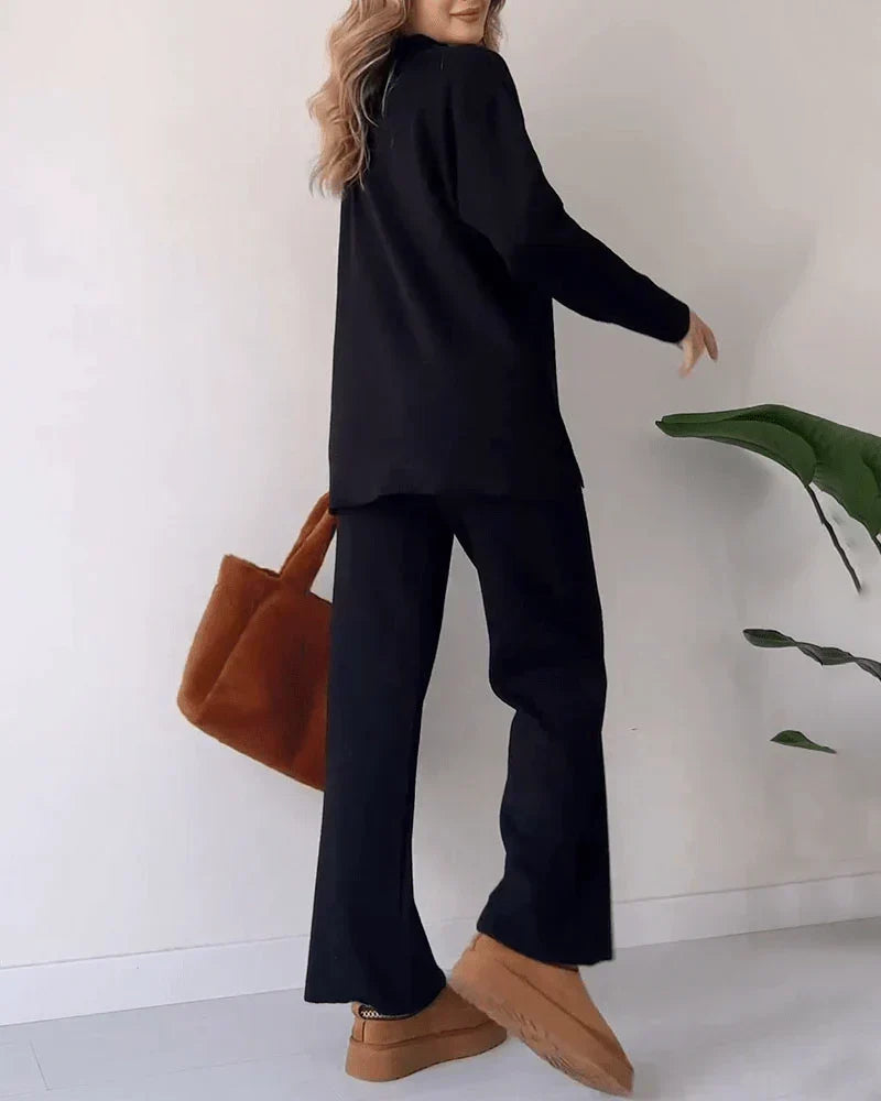 Serene elegant knit two-piece set, view 7