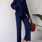 Serene elegant knit two-piece set, view 10