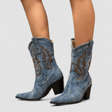 Verity | Denim Orthopaedic Ankle Boots