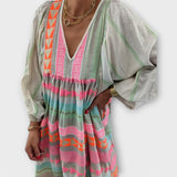 Giselora striped summer dress, view 4