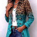 Emma leopard ombré ruffle jacket, view 2