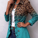 Emma leopard ombré ruffle jacket, view 3
