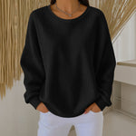 Rachel classic waffle knit jumper in Black, view 4