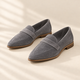 Maisie pointed toe loafers in Grey, view 4