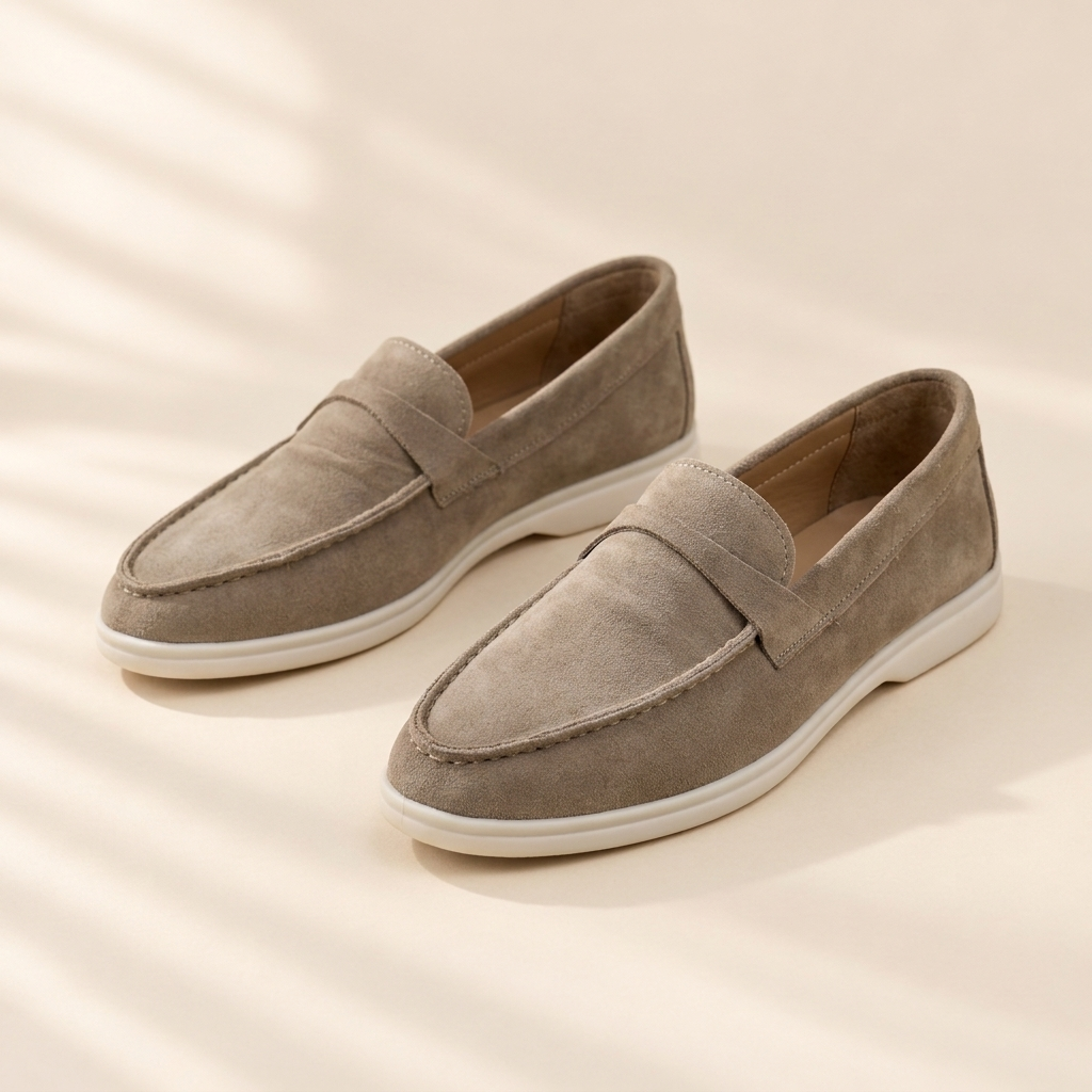 Ava casual comfort slip-ons in Camel, view 3