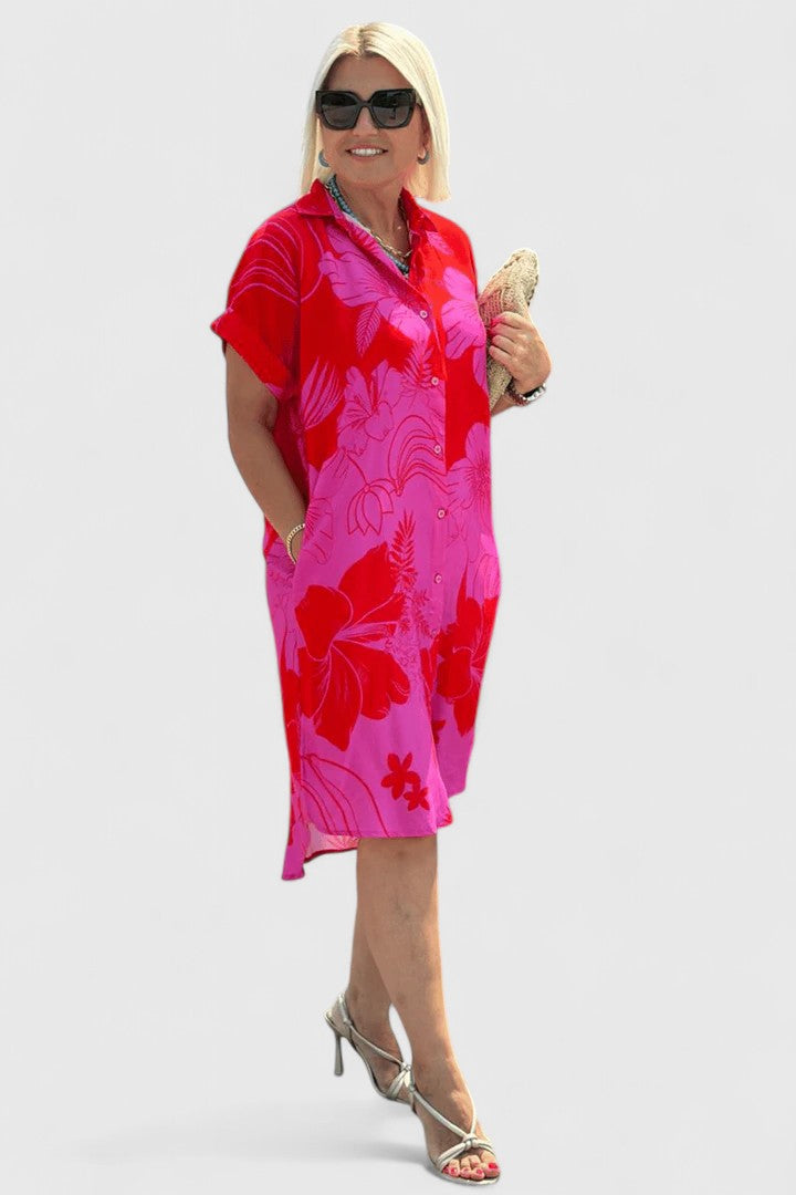 Jaycynah button shirt dress, view 3