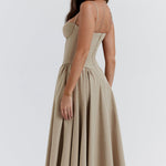 Rome corset midi dress, view 6