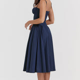 Rome corset midi dress, view 3