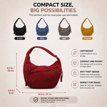 Brooklyn Olive Green Nylon Shoulder Bag, view 3