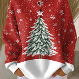 Sadie | Red Christmas Tree Jumper