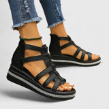 Kendall Rhinestone Wedge Sandals, view 2