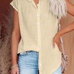 Leonie relaxed summer blouse in Yellow, view 5