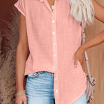 Leonie relaxed summer blouse in Pink, view 7