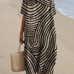 Jinte graphic print dress, front view