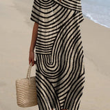 Jinte graphic print dress, front view
