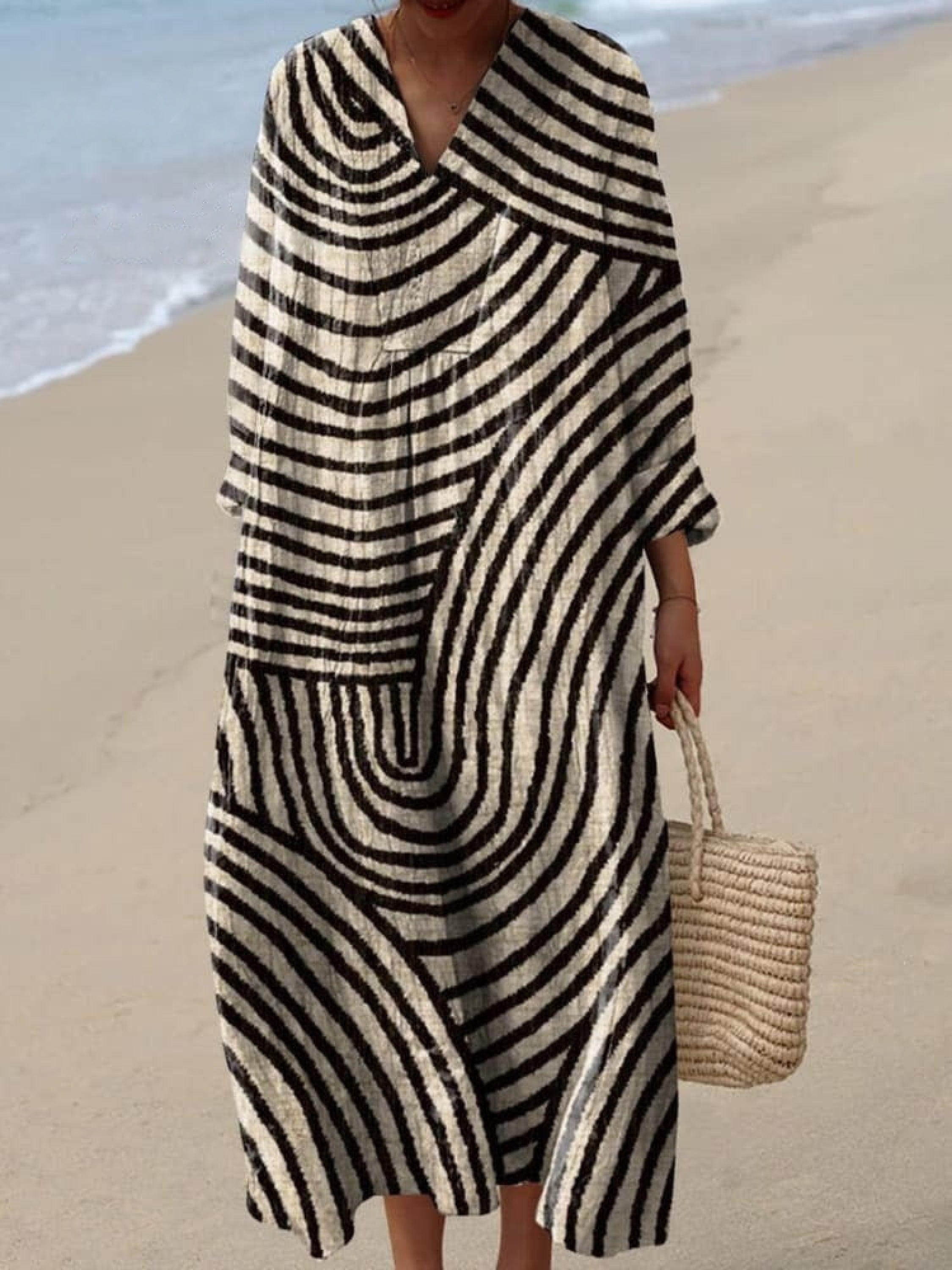 Jinte graphic print dress, view 2