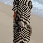 Jinte graphic print dress, view 3